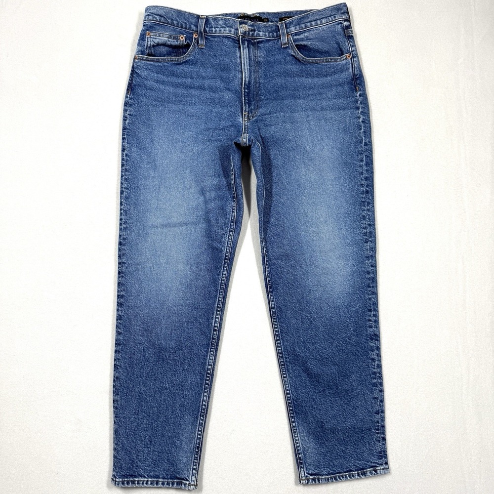 Alex Mill Jeans Womens 32 Amber Mid Rise Vintage Medium Indigo Made in USA Denim